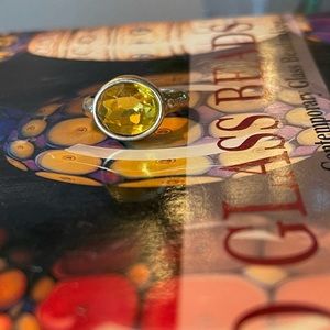 Park Lane Pier ring in yellow (citrine), size 9